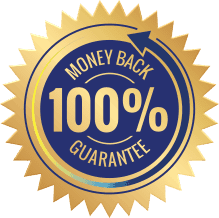 100 % money back guarantee on all of the products